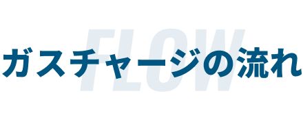 ガスチャージの流れ
